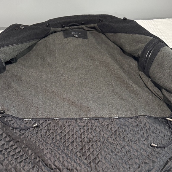 Elegant Black Men's Pea Coat - Picture 11 of 16